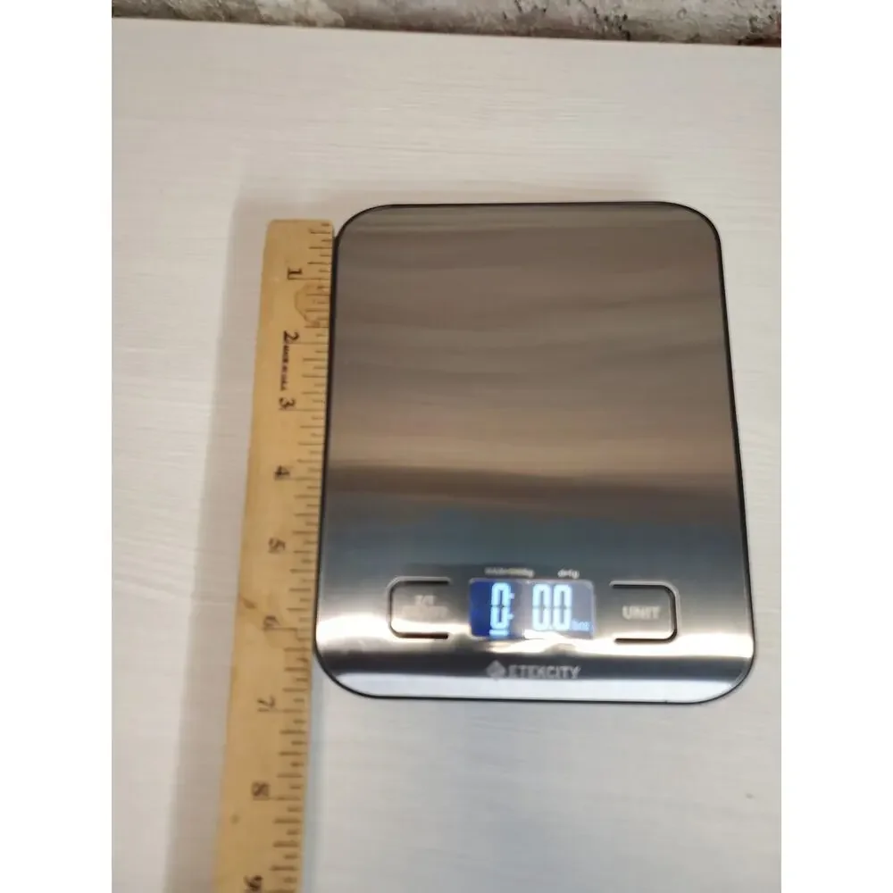 Etekcity Digital Kitchen Scale Stainless Steel Food Scale Weight Grams Ounces